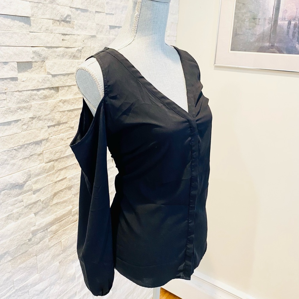 INC Cold Shoulder Button Top / Shirt
